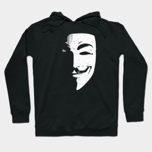 V for Vendetta mask, adopted by Anonymous Hoodie